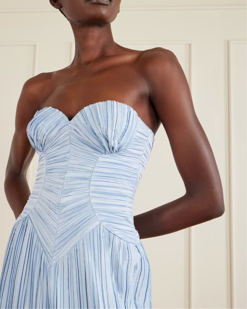 Cult Gaia Ashika Gown in Coastal  | Blue Wedding Guest Dress, Blue Bridesmaid Dress - Image 3