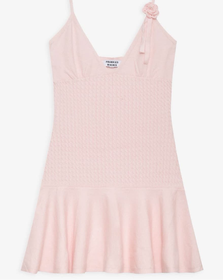 Frankies Bikinis Knit Pink Dress - Image 4