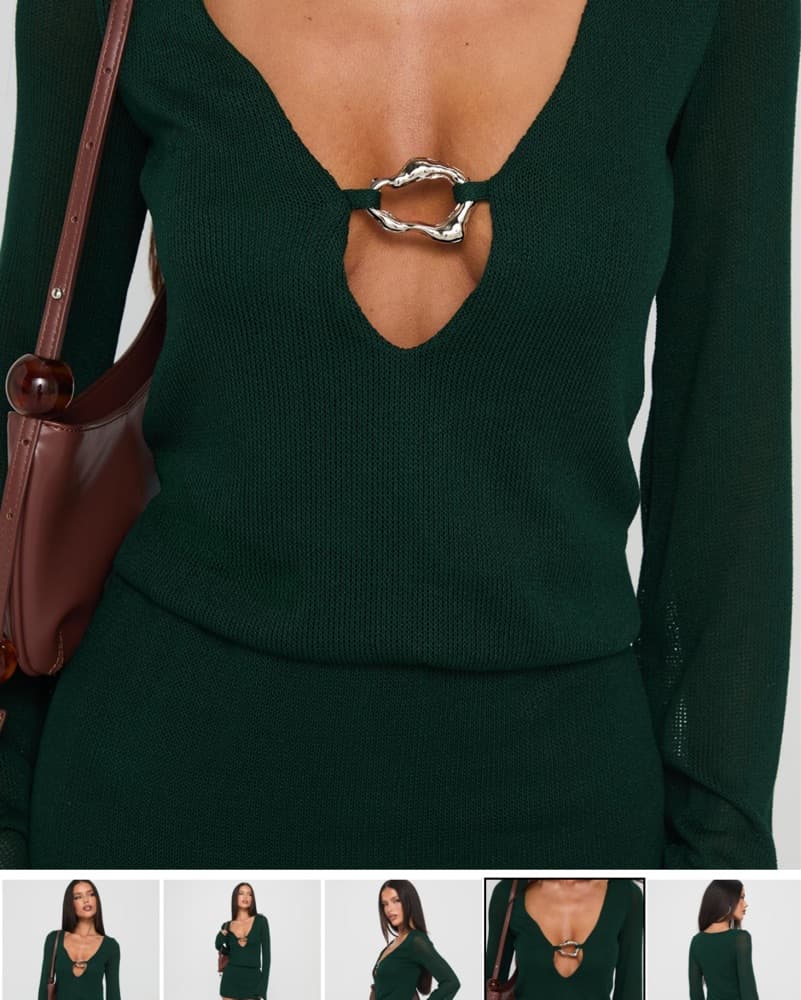 Princess Polly Long Sleeve Mini Dress - Image 2