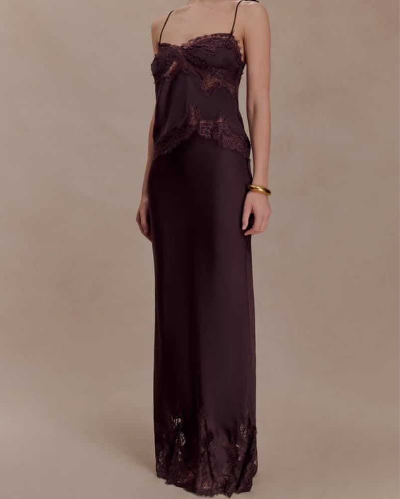 Meshki NINA Satin And Lace Maxi Set - Image 1