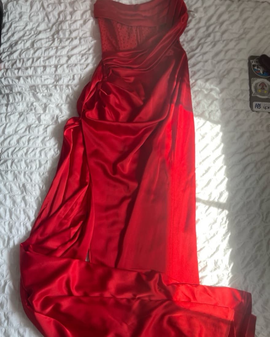 Red Miss Circle Dress - Image 4