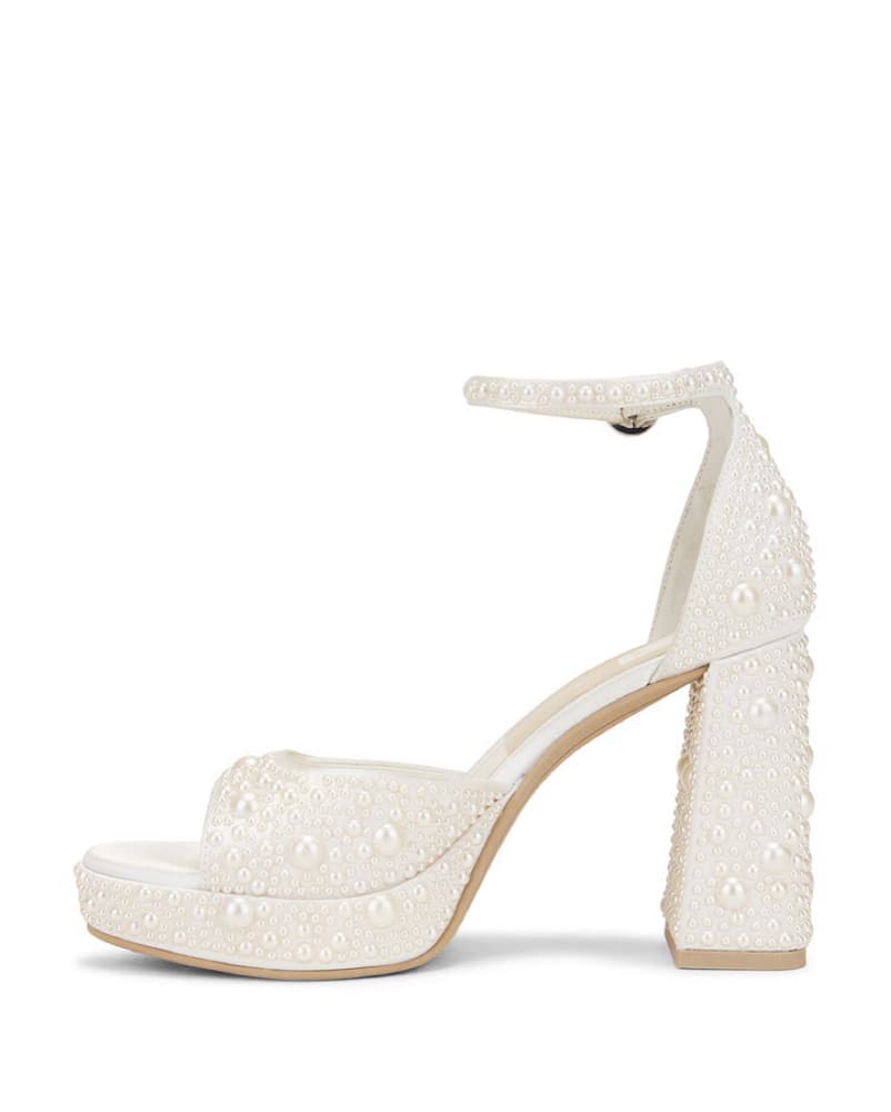 Pearl White Platform Heels  - Image 4
