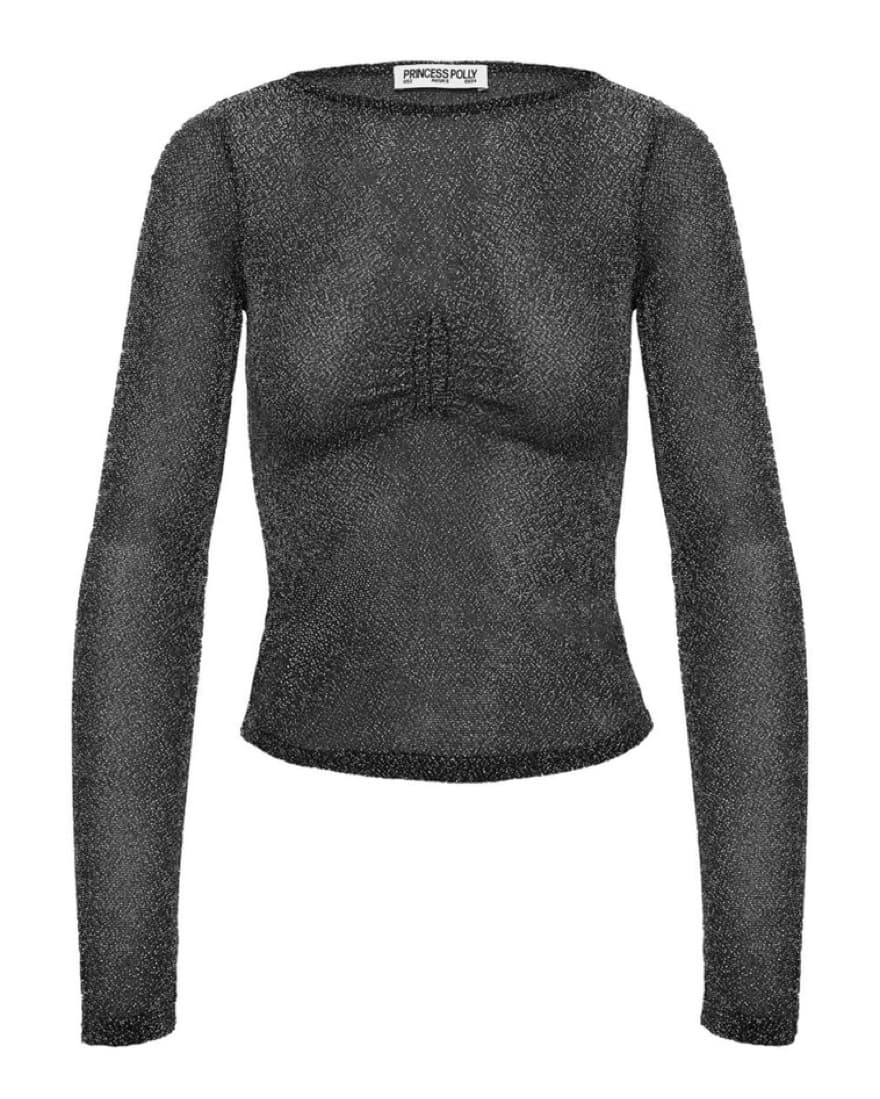 Crystal Clear Long Sleeve Mesh Top   - Image 1