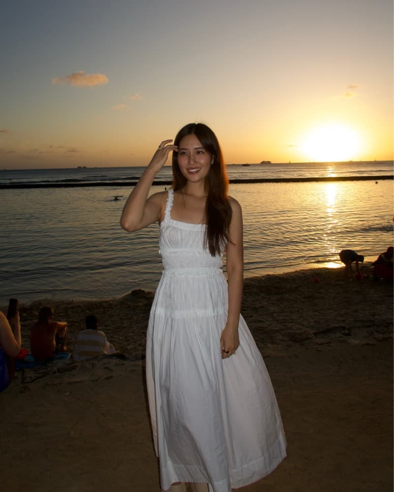 Doen Marianne White Midi Dress - Image 2