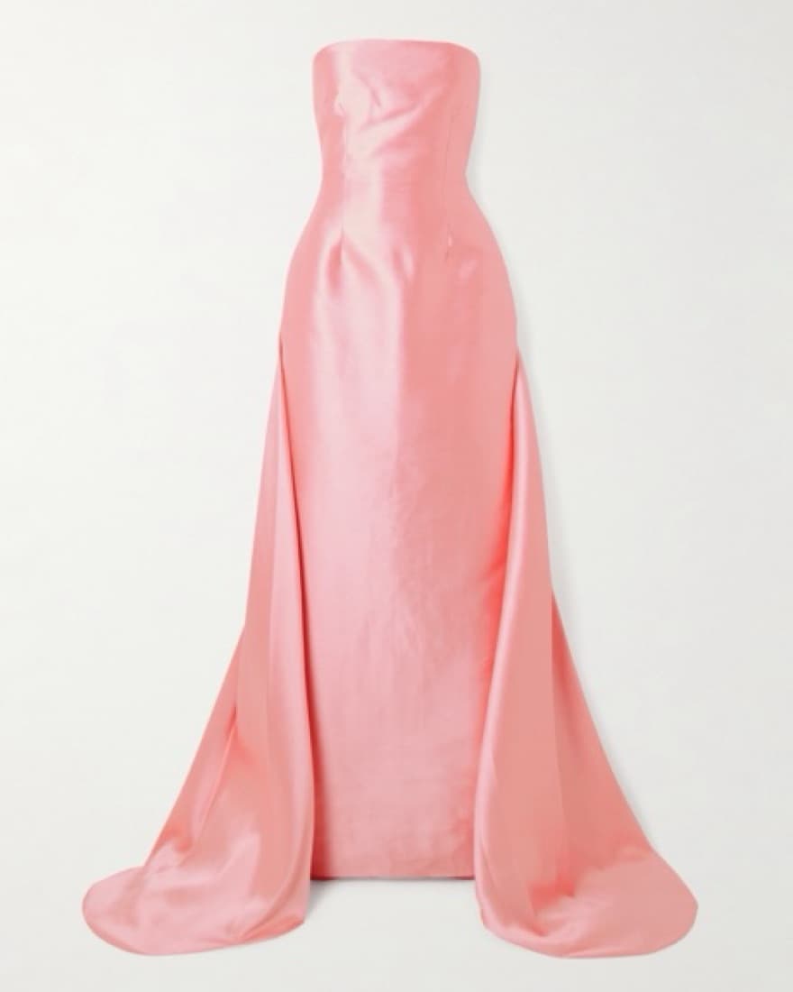 Solace London Strapless Pink Dress Gown - Image 2