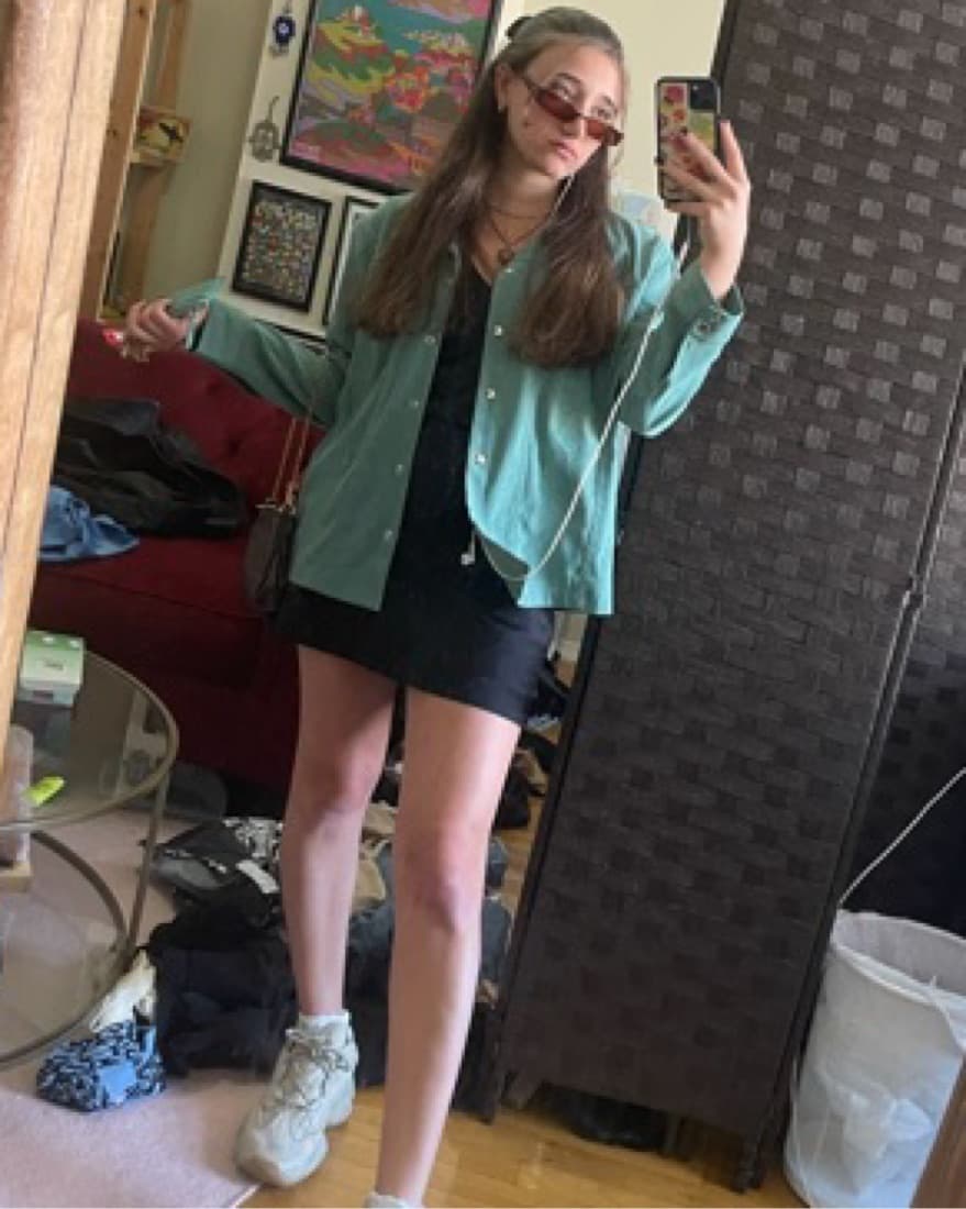 Green Oversized Button Up - Image 2