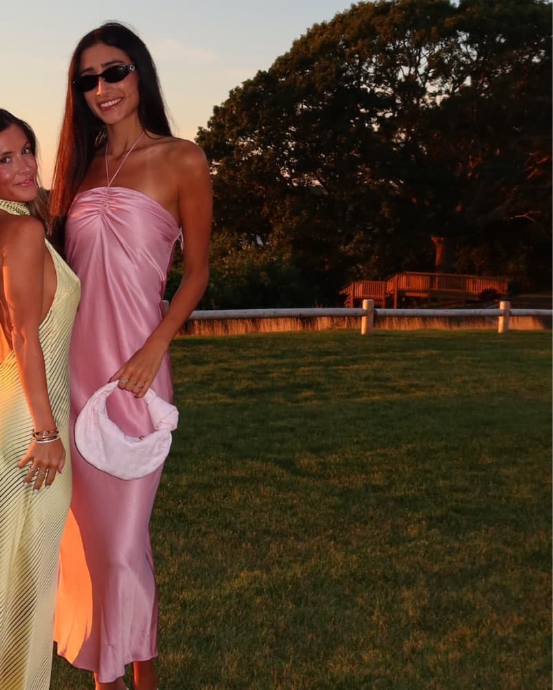 Long Pink Silk Reformation Dress  - Image 1