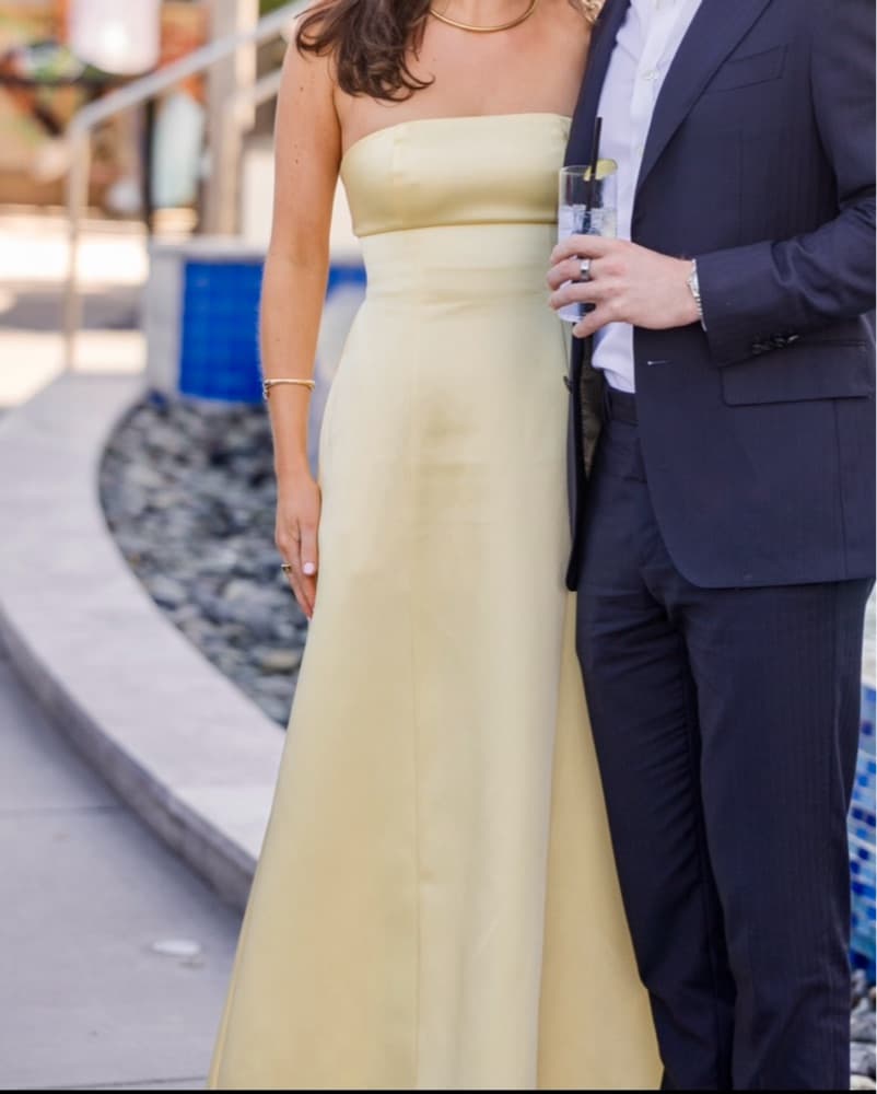 Strapless Fit & Flare Maxi Dress - Image 1