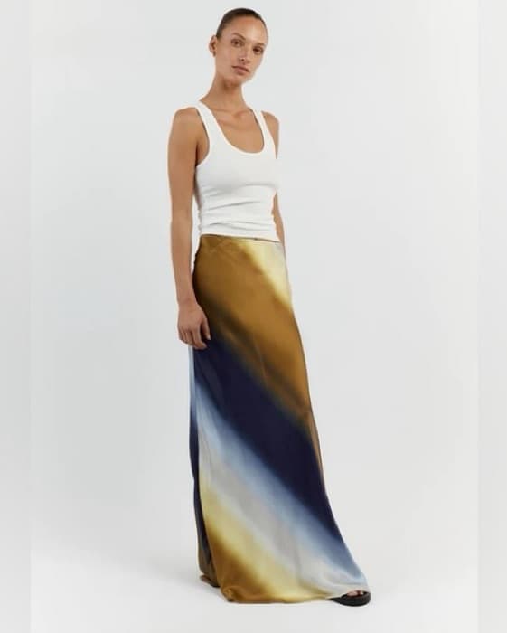 DISSH “Denai” Ombre Satin Skirt - Image 3