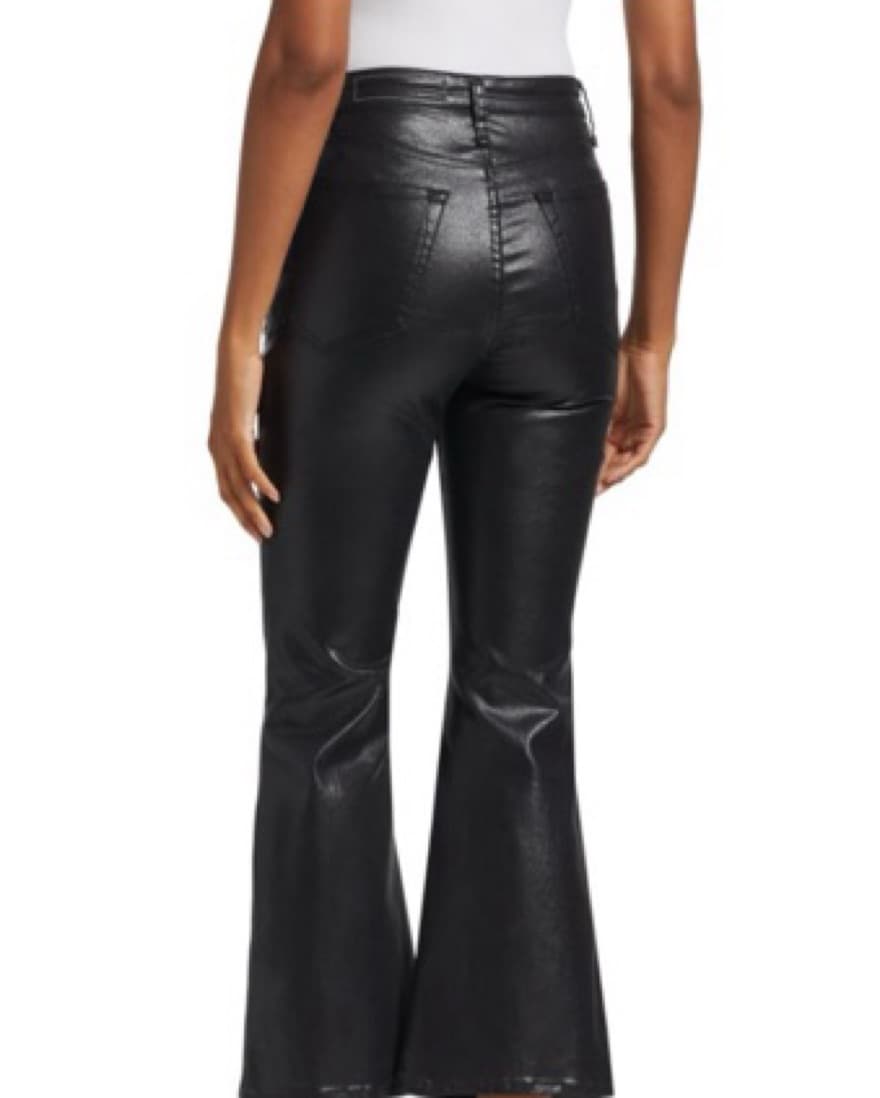 rag & bone High Waisted Flare Black Jean - Image 3