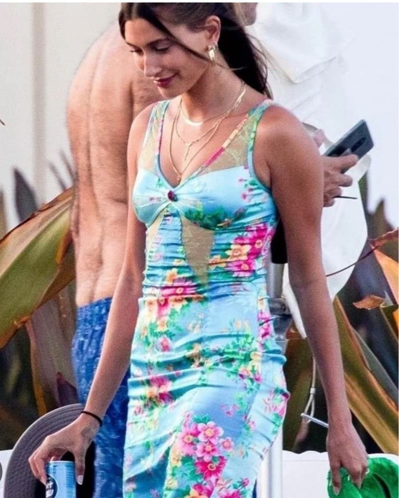 Acquired Style + Hailey Bieber Dolce Gabbana Dress  - Image 3