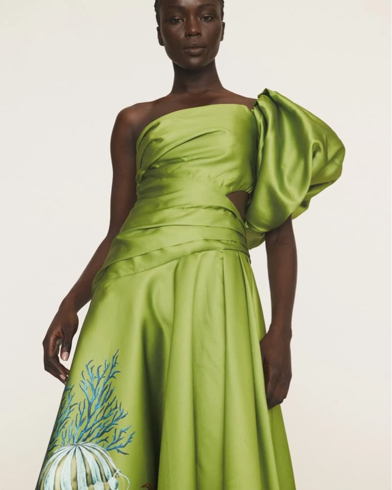 New ALÉMAIS Green Aquatica Gown - Image 6