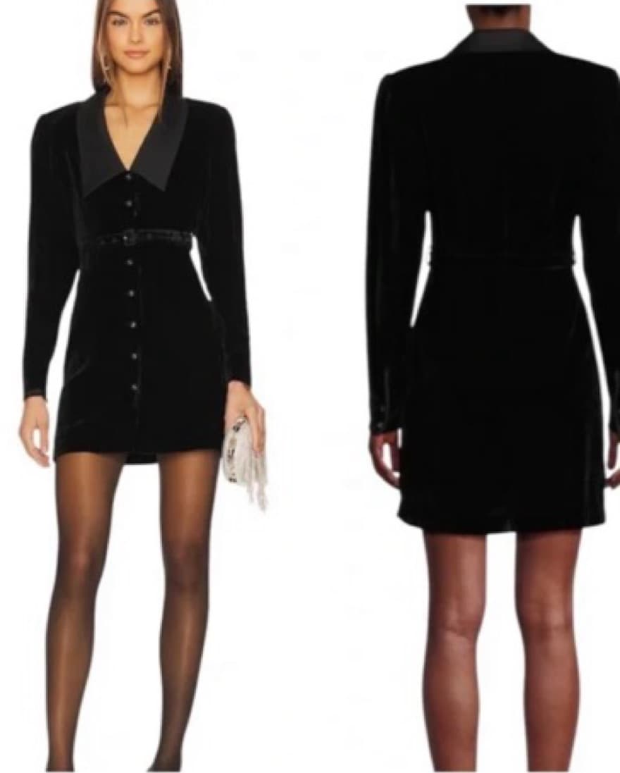 Favorite Daughter V-Neck Mini Dress 2 - Image 2