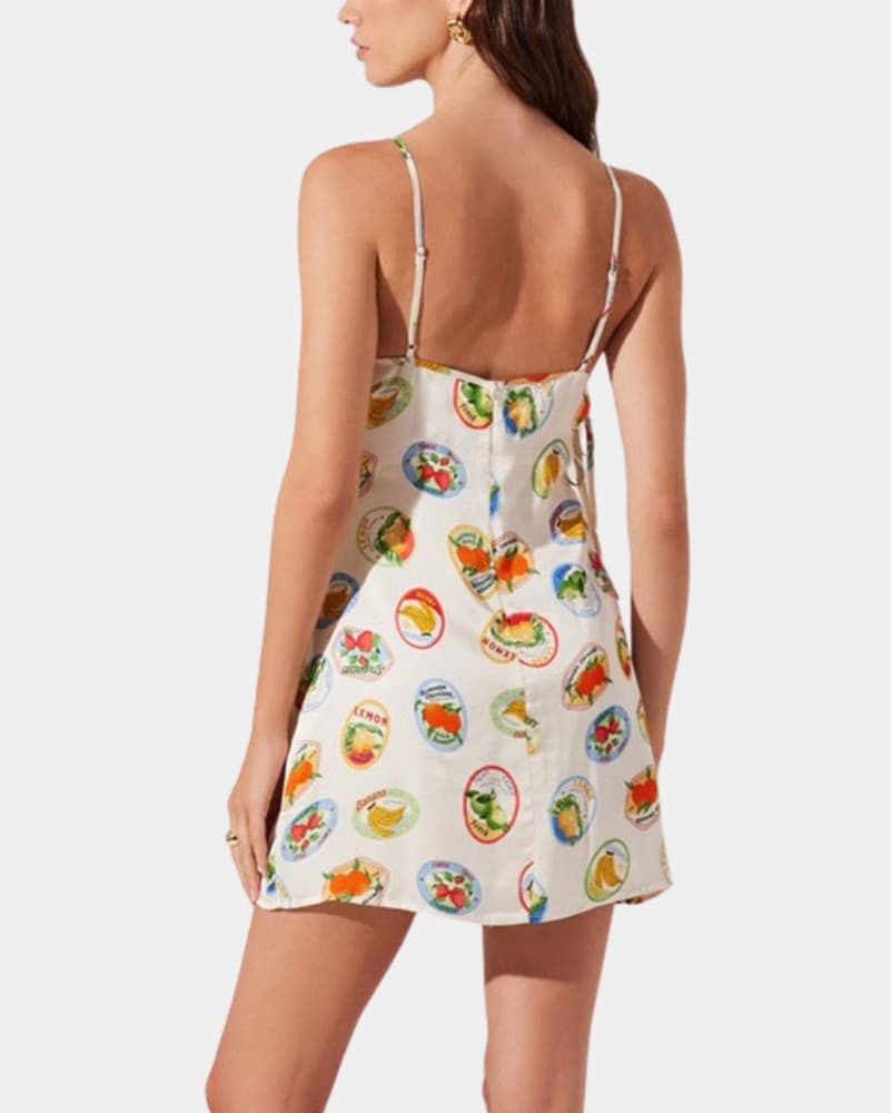 Silk Printed Italy Mini Shift Dress - xs - Image 2