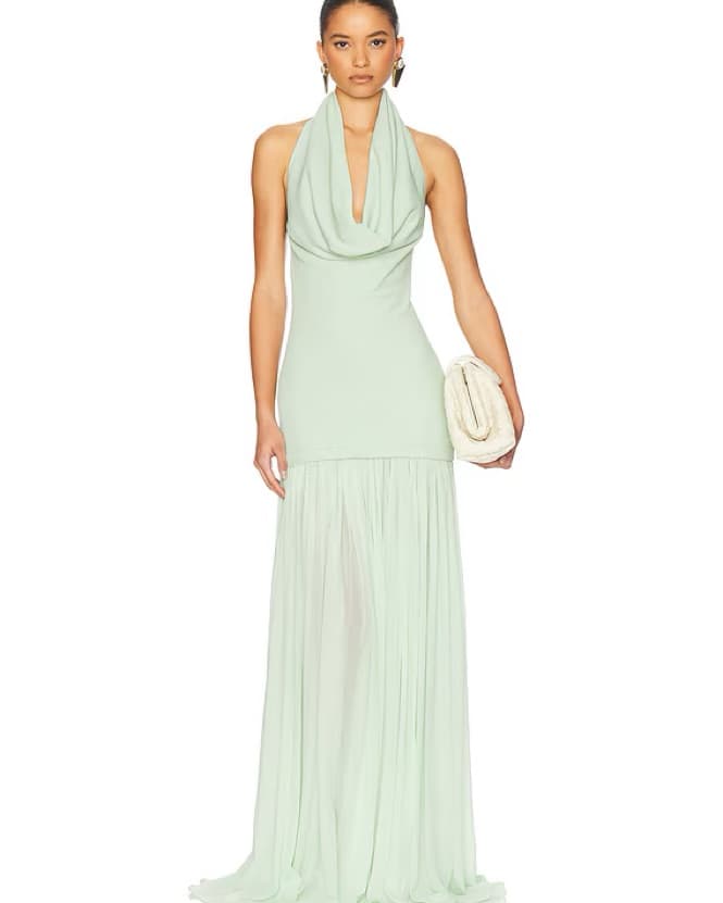 Helsa Gallery Dress Mint  - Image 3