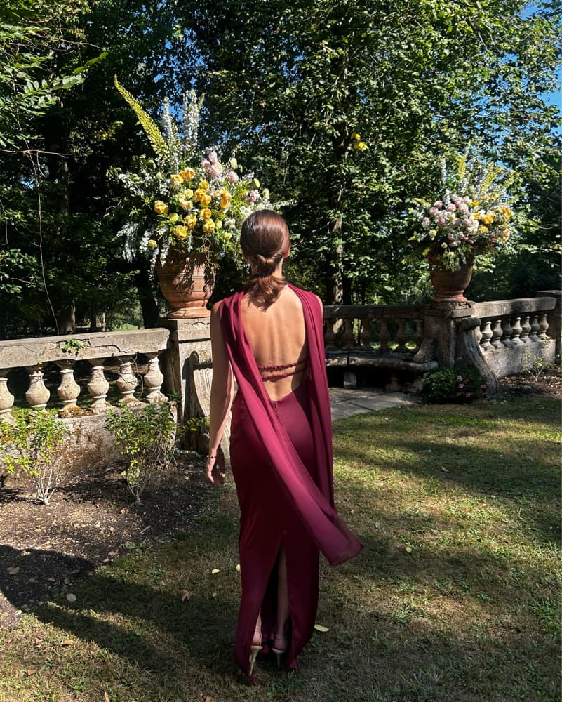 Lady Pipa Tamariu Dress - Burgundy - Image 6