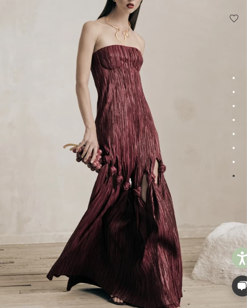 Cult Gaia Jamisha Gown Chianti - Image 5