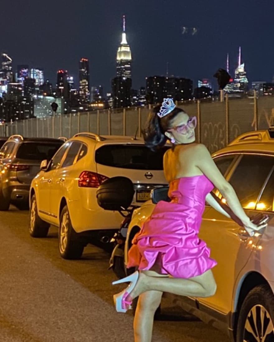 Pink Barbie Mini Dress - Image 5