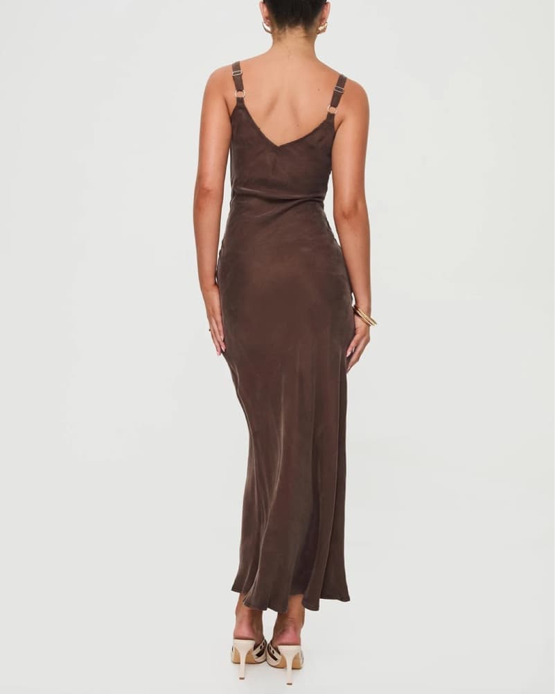 Princess Polly Brown Maxi Dress  - Image 4