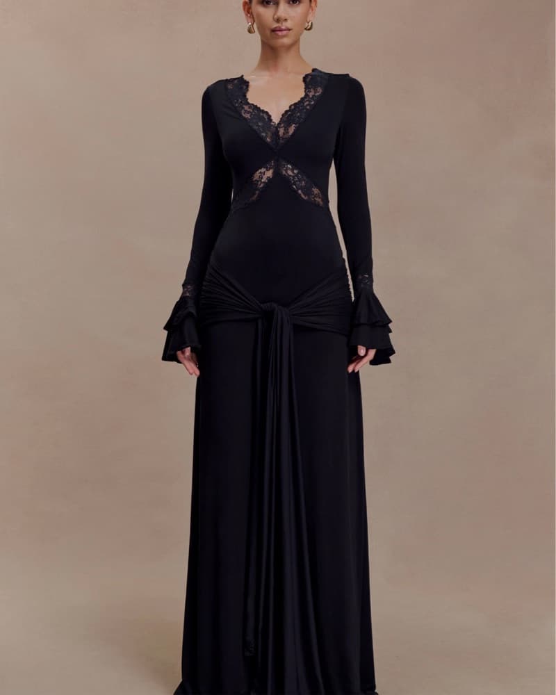 Meshki Electra Slinky Lace Maxi Dress  - Image 1
