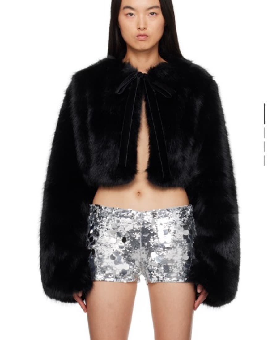 Guizio black cropped fur  - Image 1