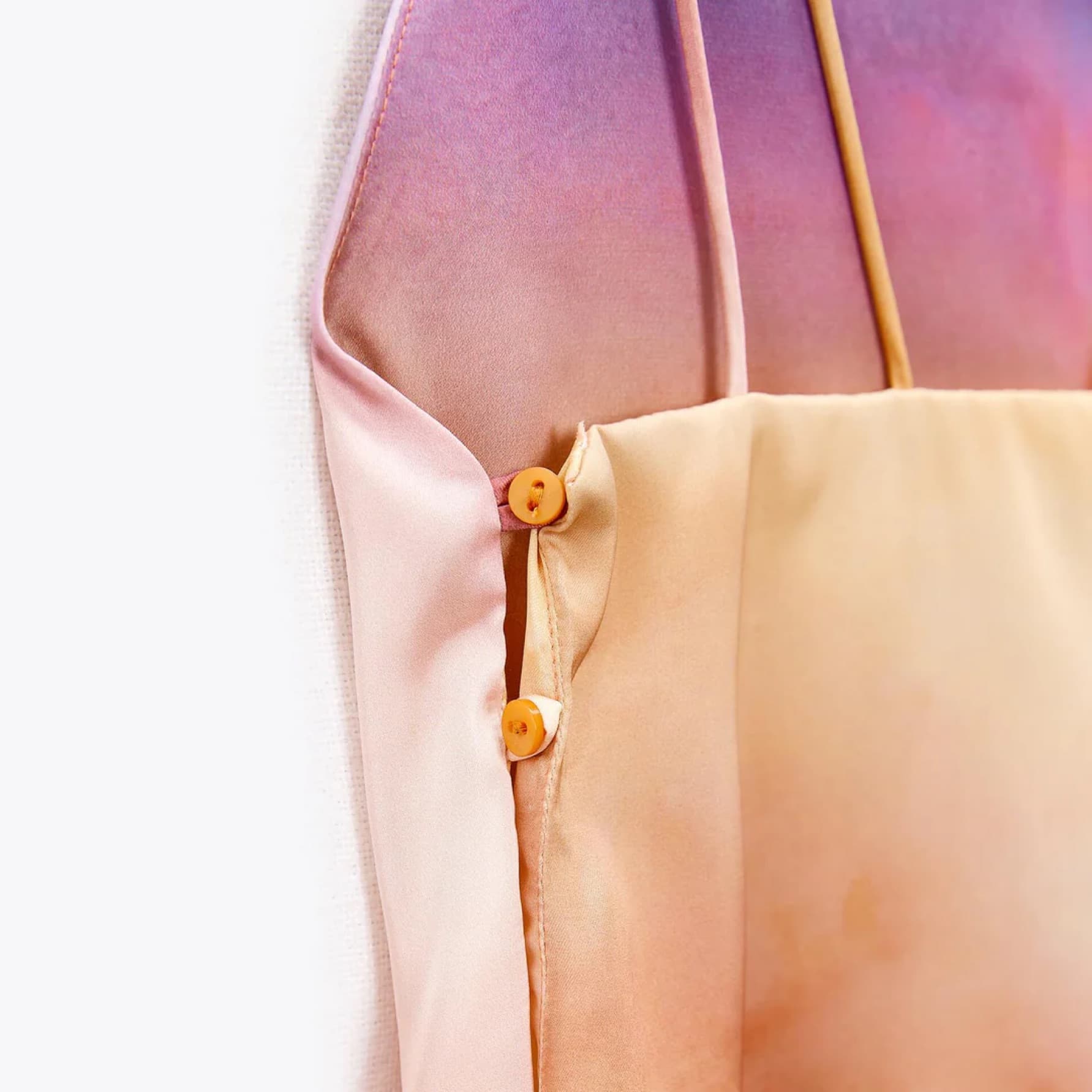 Zara Asymmetrical Pink And Orange Top - Image 4