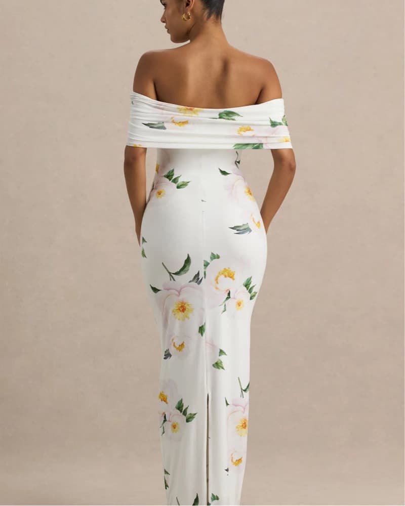 White Off Sholder Dress - Image 1