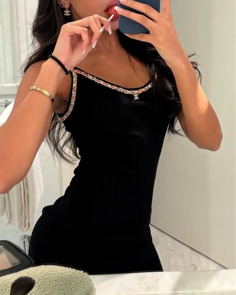Chanel Black Mini Dress  - Image 2