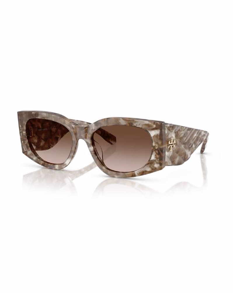 Tory Burch Brown Tortoise Sunglasses - Image 1