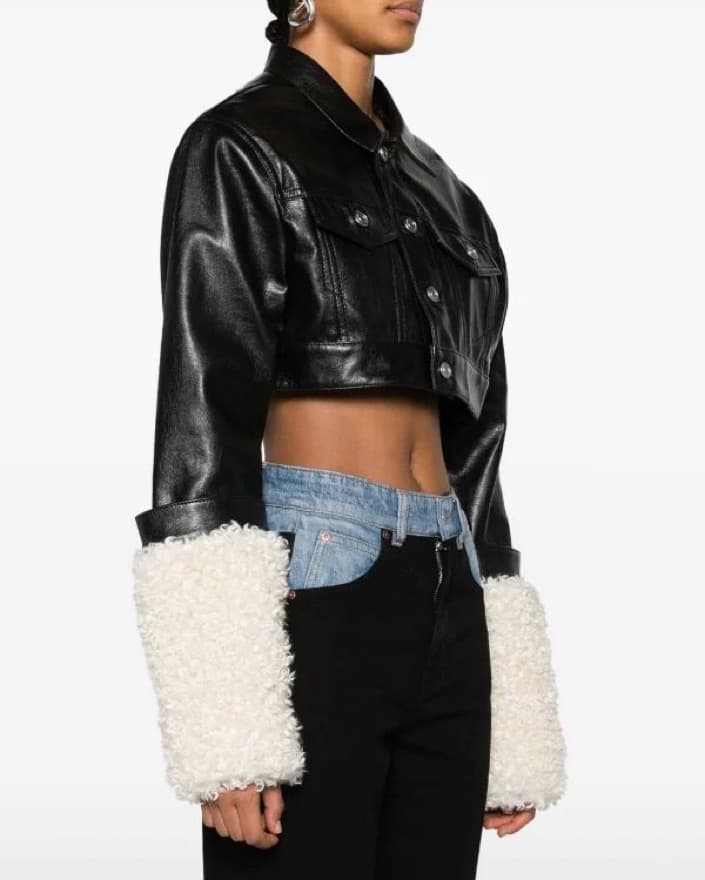 Coperni Leather And Shearling Jacket - Image 4