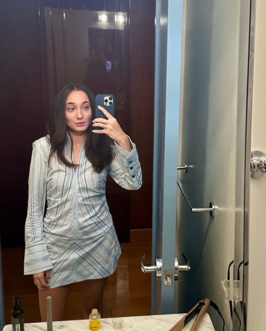 Ganni Striped Shirt Dress - Image 1