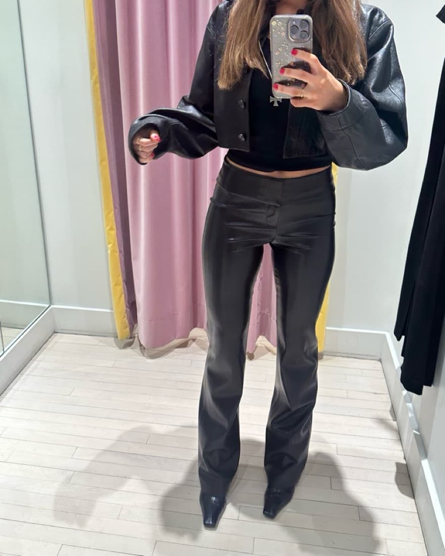 Leather Pants Faux Alice + Olivia small - Image 2