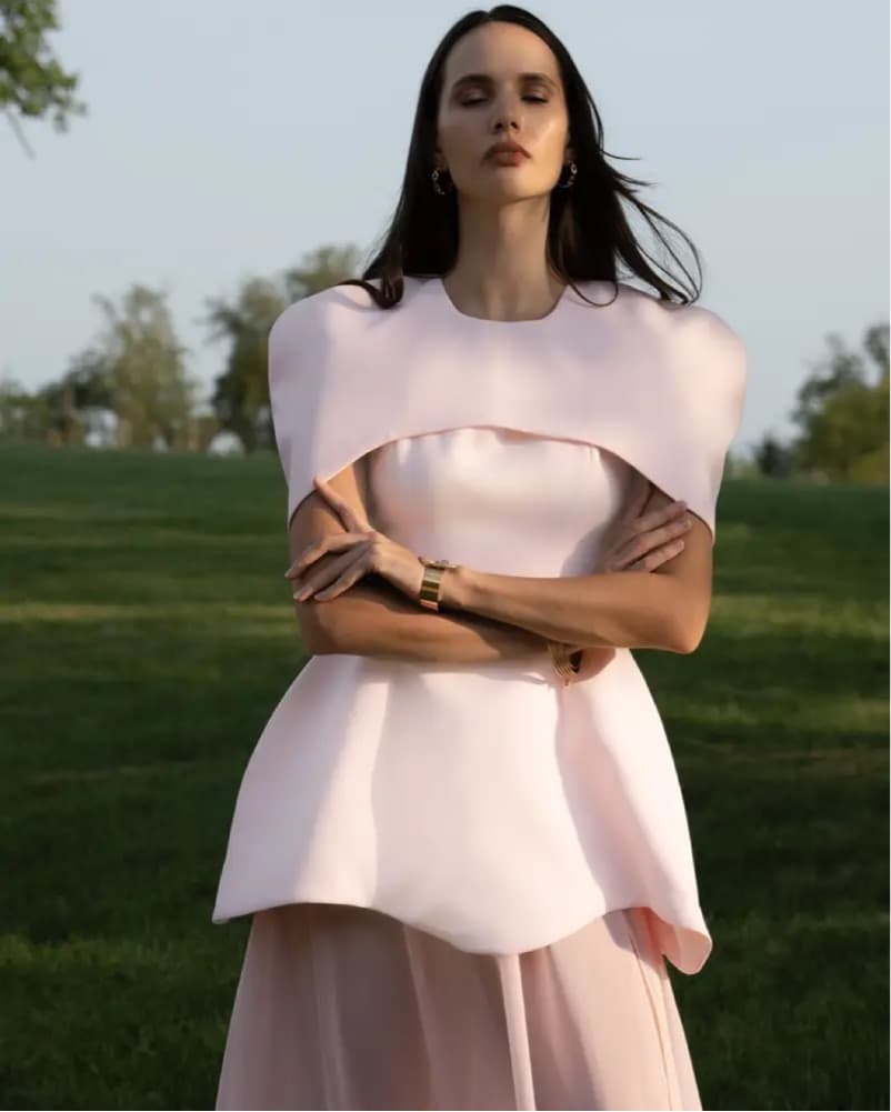 Verona Soft Pink Dress - Image 3