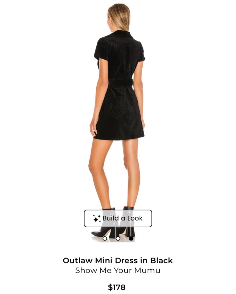 Show Me Your Mumu Black Velvet Dress - Image 3