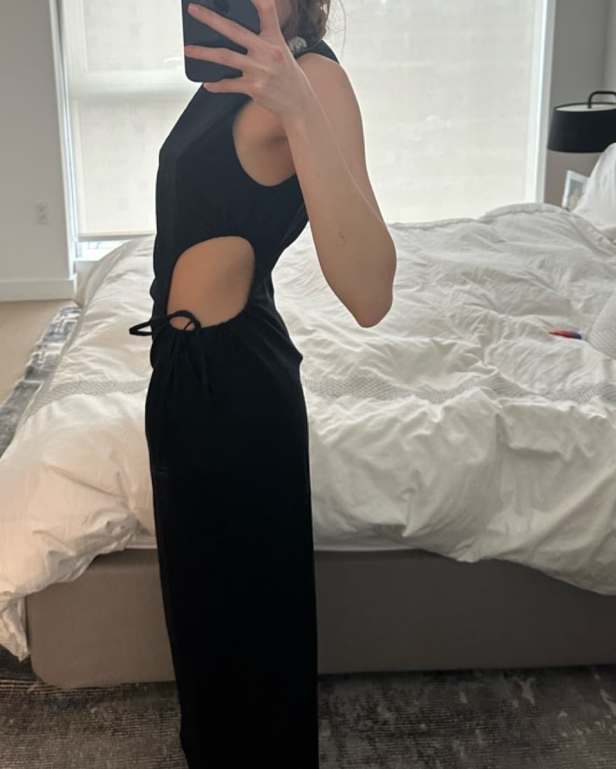 reformation black dress - Image 3