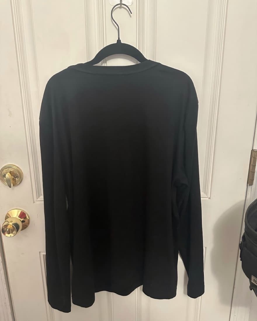VLTNIDEA Black Sleeve Shirt w Rhinestone - Image 2