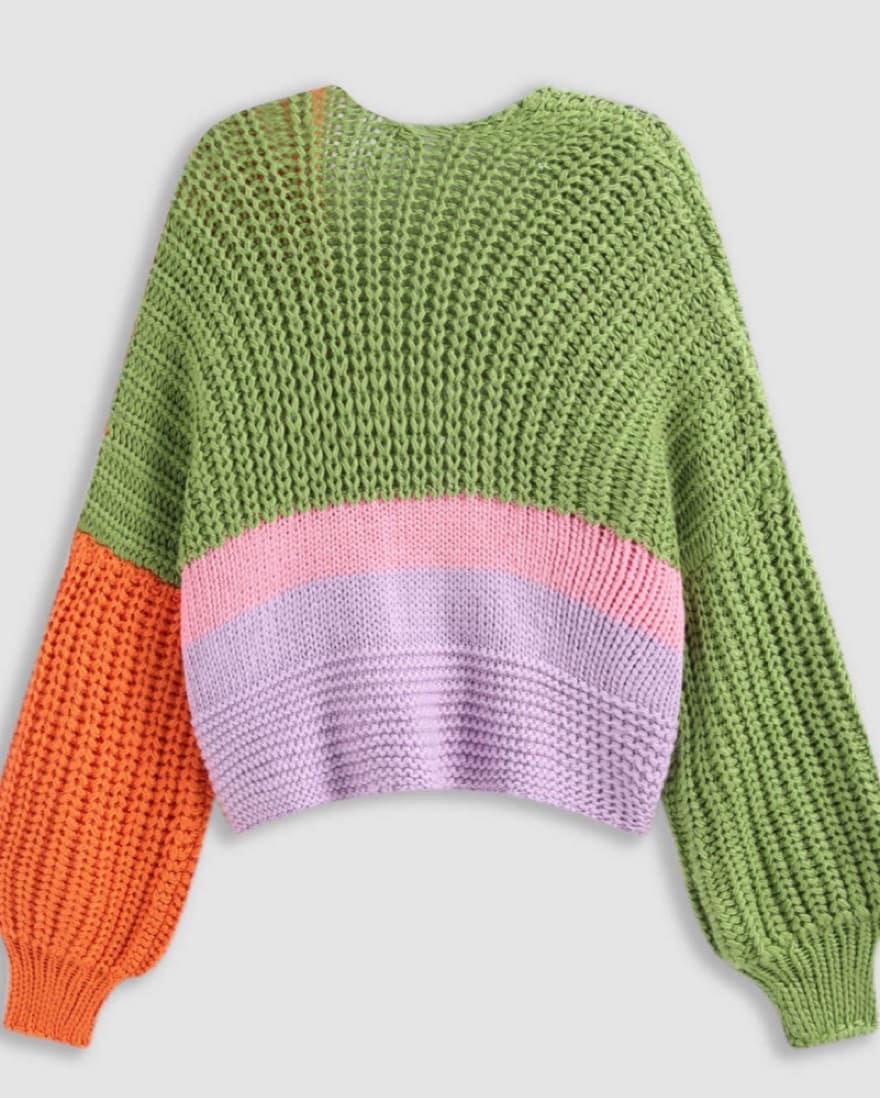 Rainbow Knit Cardigan - Image 2