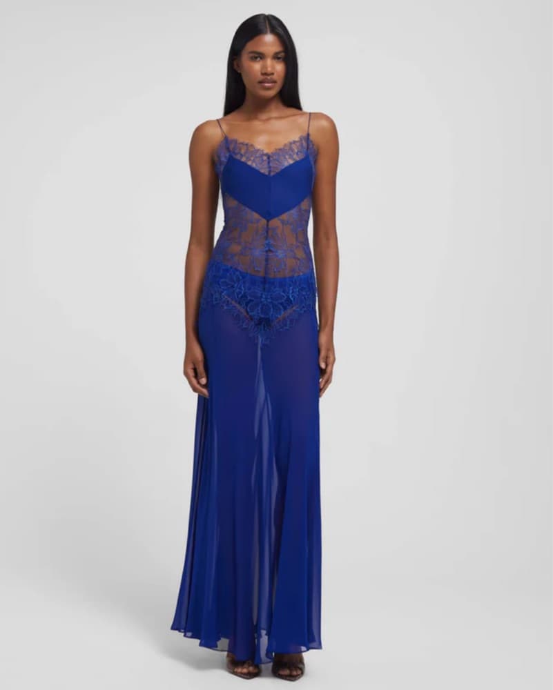 Rat & Boa Blue Sheer dress - Image 2
