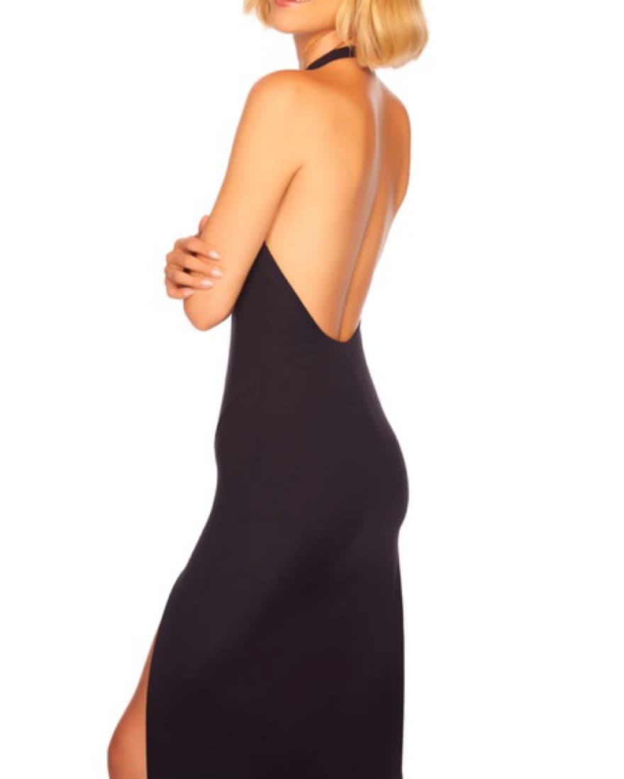 Susana Monaco Halter Low Back Dress - Image 1