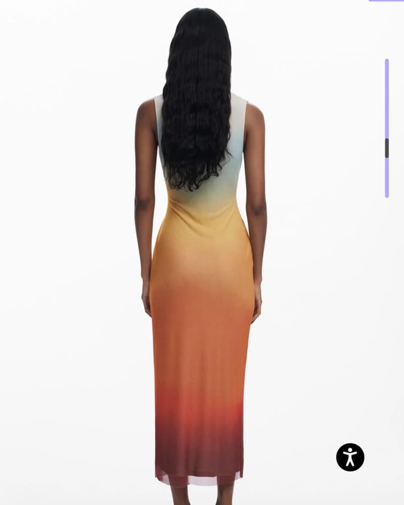 Desigual Ombre Tulle Dress - Image 2