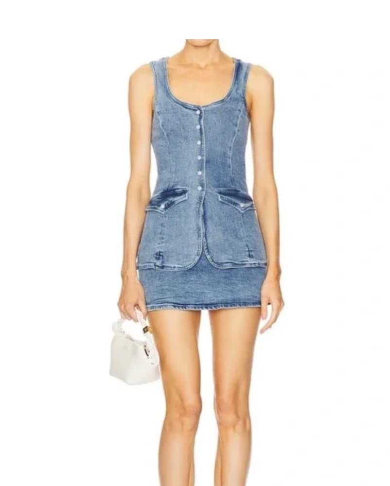 Amanda Uprichard Denim Dress - Image 1