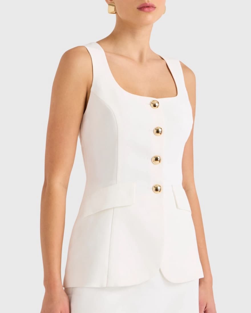 Amanda Uprichard Kya Romper White - Image 2