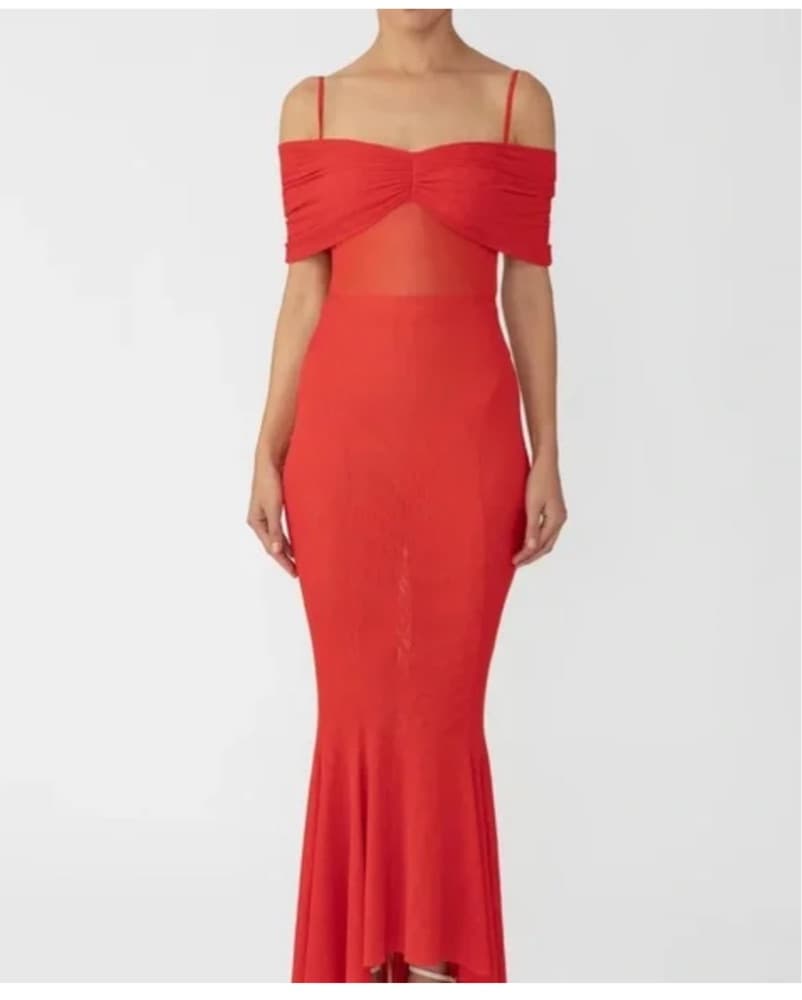 Sau Lee Red Maxi Dress - Image 2