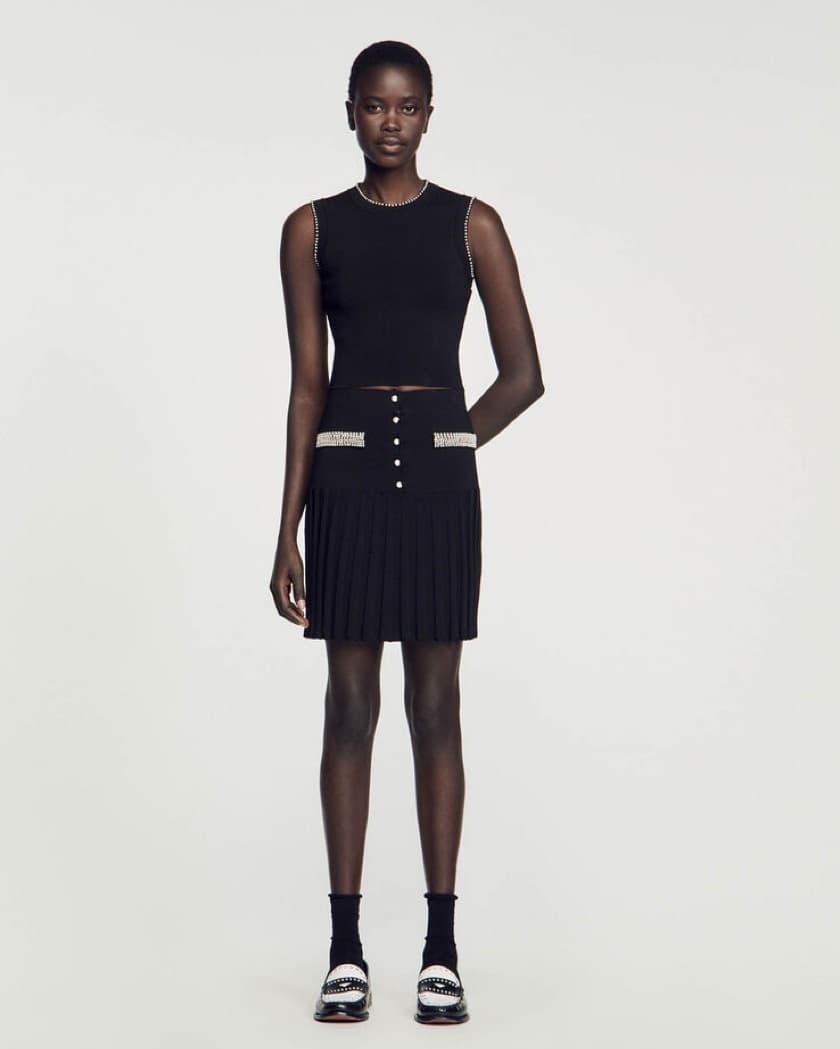Sandro Gilda Pearl Top And Skirt - Image 2
