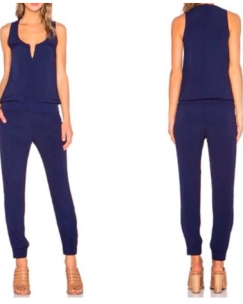 Monrow Crepe Zip Jumpsuit  - Image 2