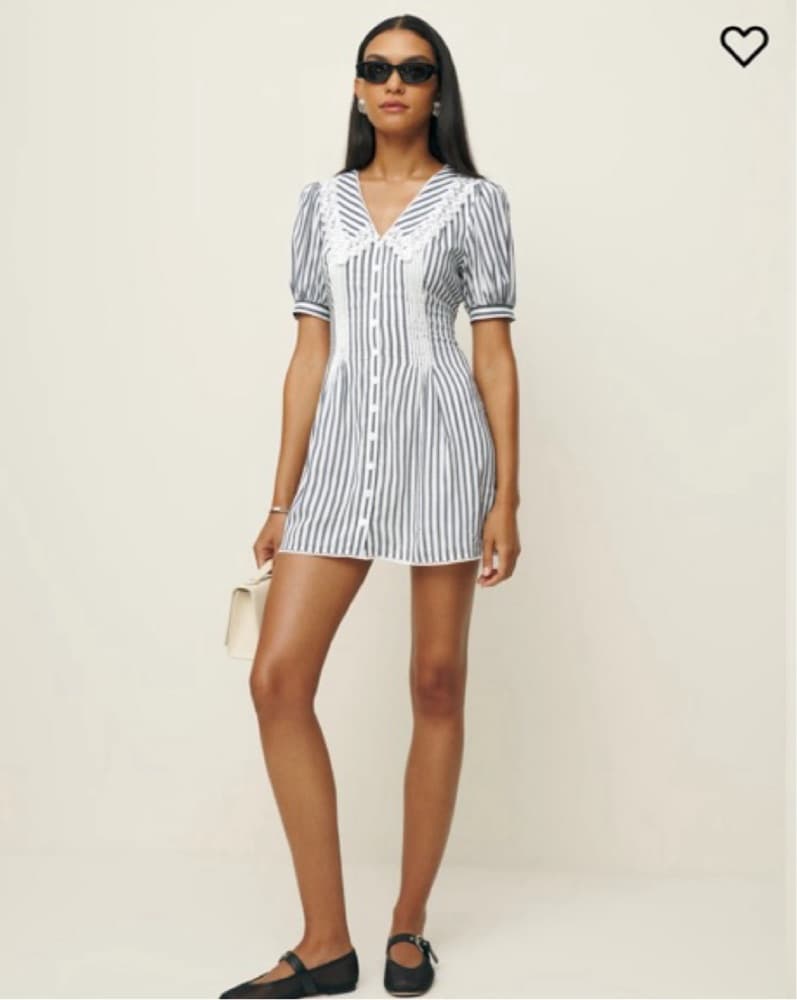 Striped reformation sailor style dress  - Image 1