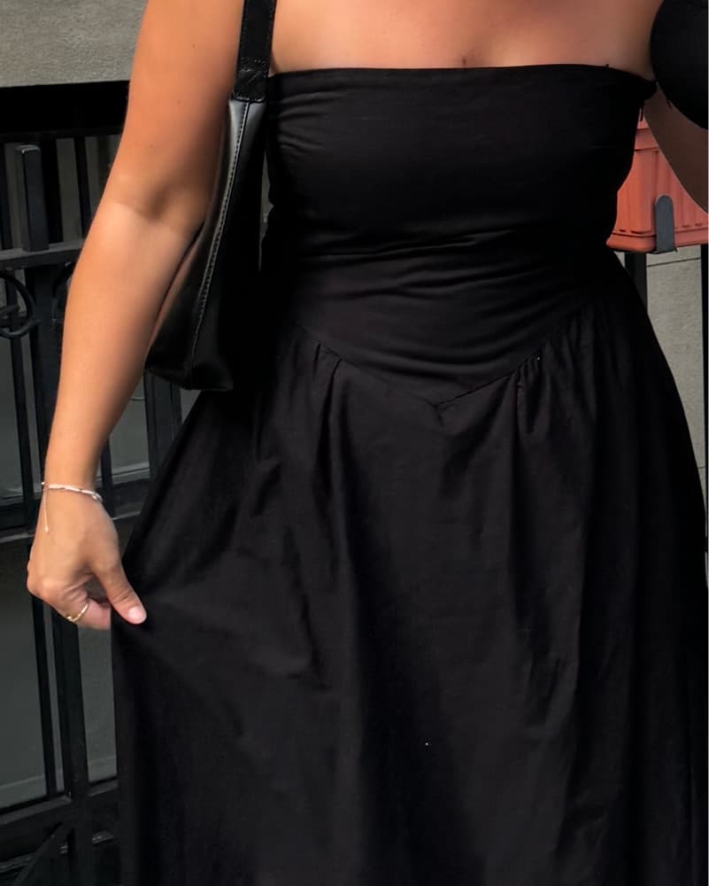 Oak & Fort Black Bubble Dress - Image 3