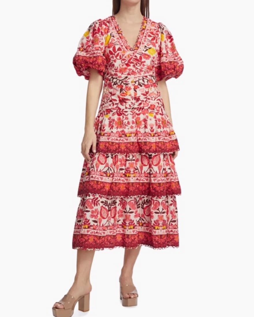BNWT Farm Rio Midi Dress XS - Image 1