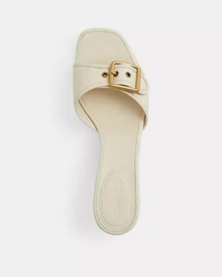 Coach Margot Sandal in Chalk - Image 2
