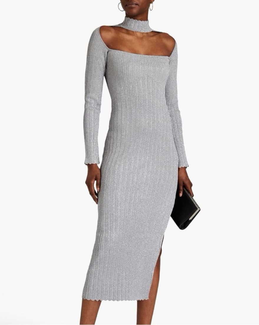 NICHOLAS Aksel Cutout Midi Dress - Image 1